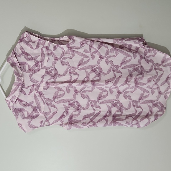 Halogen Purple Bows Button Down Shirt - Picture 5 of 5